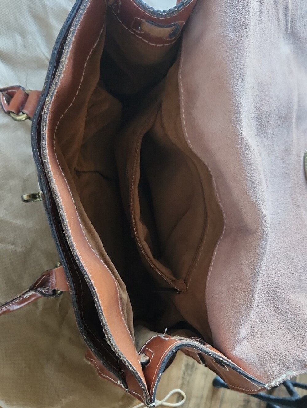 Patricia Nash Brown Leather Tote Handbag - Classic Women's Shoulder Ba/Crossbody - Picture 7 of 12